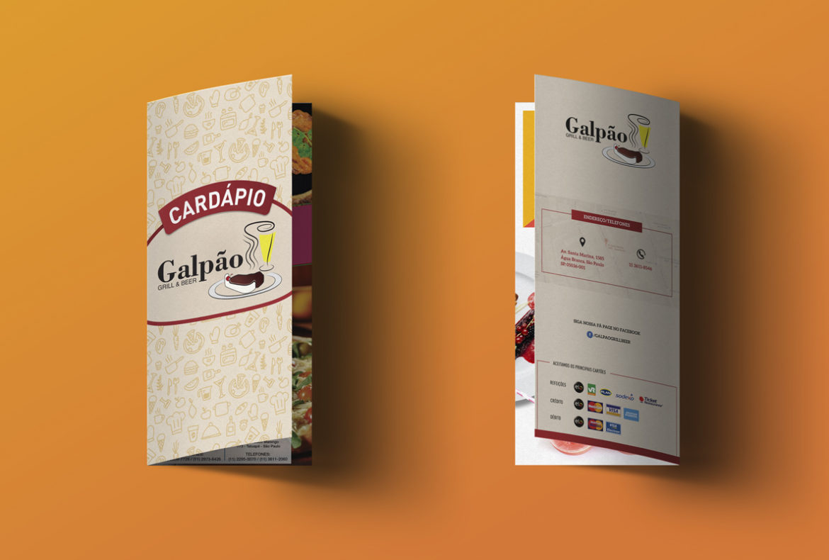 Cardápio 3 - Galpão Grill & Beer | Design Infinito